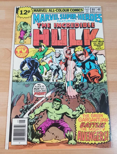Comics VO Marvel 1979 / Marvel Super Heroes #80 feat. The Incredible Hulk / b&b