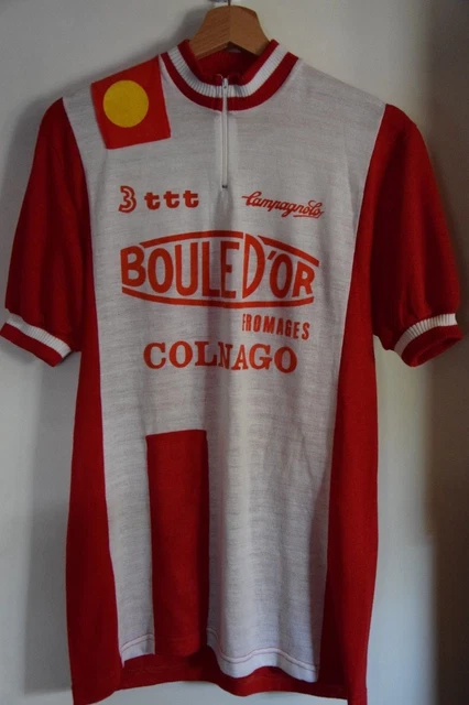 Maillot Cycliste Boule d'Or Campagnolo Colnago 70'S vintage Acrylique jersey - M