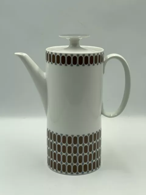 Thomas Germany Retro 1960's Porcelain Coffee Pot 23cm Design By Richard Scharrer 3