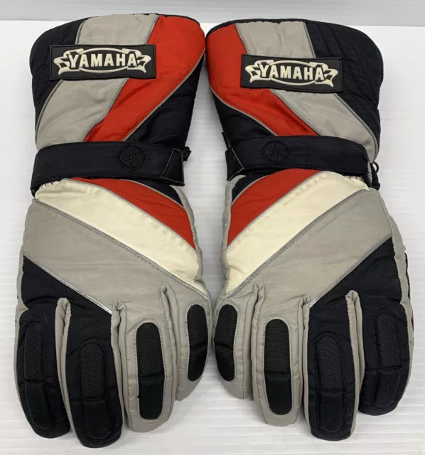 Vintage Size Medium Genuine Yamaha Snowmobile Racing Gloves Thinsulate/Leather