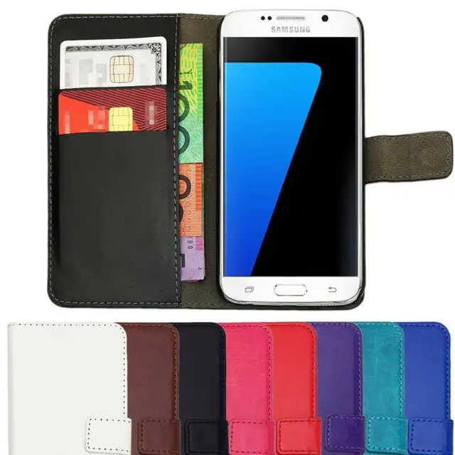 Flip Magnet Leather WALLET Case Cover for Samsung Galaxy S9 S8 Plus S7 S6 S5 S4