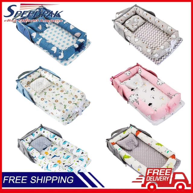 Cuna portátil nido de bebé para recién nacido cama plegable ligera para bebé con almohada