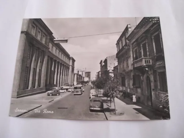 Sassari - Via Roma - spedita f. g.  1962