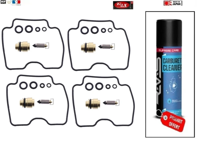 BGTR Kit De Réparation Carburateur Pour Yamaha XJR1300 RP02 (Années 1998-2001) - 4 Jeux De Joints Et Rondelles - Pièces Moto De Qualité