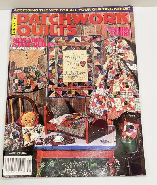 Lady's Circle Patchwork Quilting Patterns Designs for QUILTING June 1998 #124