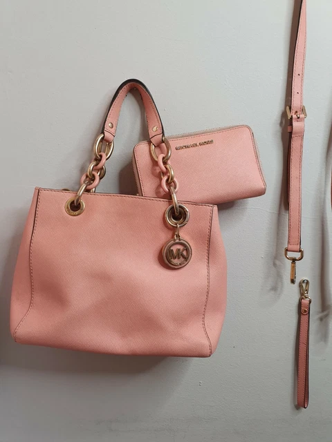 Leather crossbody bag Michael Kors Pink in Leather - 39207515