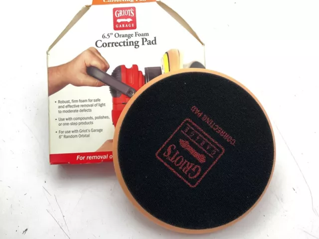 Griots 10615W Orange Foam Correcting Pad Removes Light To Moderate Defects 6.5"