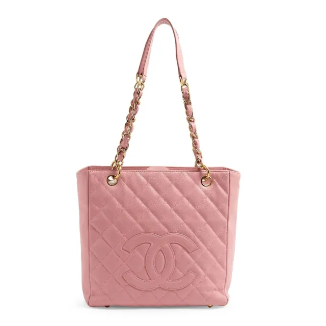 CHANEL PST PETITE Shopping Tote Vertical Pink Caviar Leather Chain Shoulder  Bag $1,900.00 - PicClick