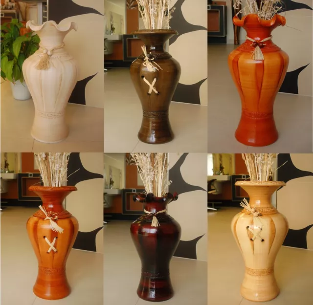 Edle Vase, Bodenvase, Amphore aus Tonkeramik 60cm mit Vaseneinsatz