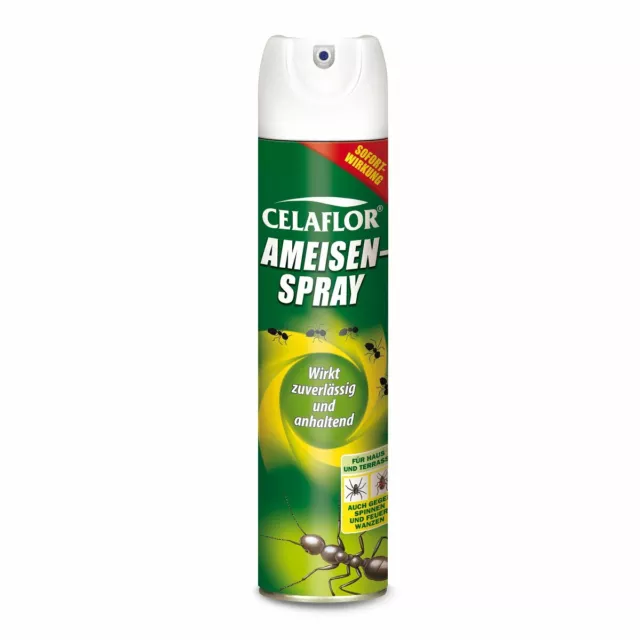 Celaflor Ameisen-Spray 400 ml - Ameisenspray Bekämpfung Spinnen Feuerwanzen