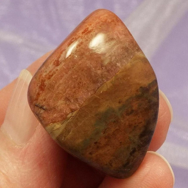 Rare Bustamite tumblestone 'Joy and Happiness' 19.4g SN46903