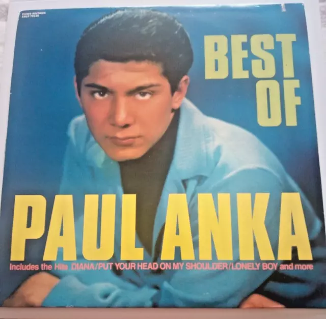 Paul Anka - Das Beste Von - Seltenes Vinyl Album Rhino Records Us