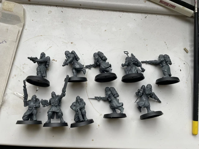 VETERAN GUARDSMEN SQUAD Death Korps Of Krieg Kill Team Warhammer 40k ...