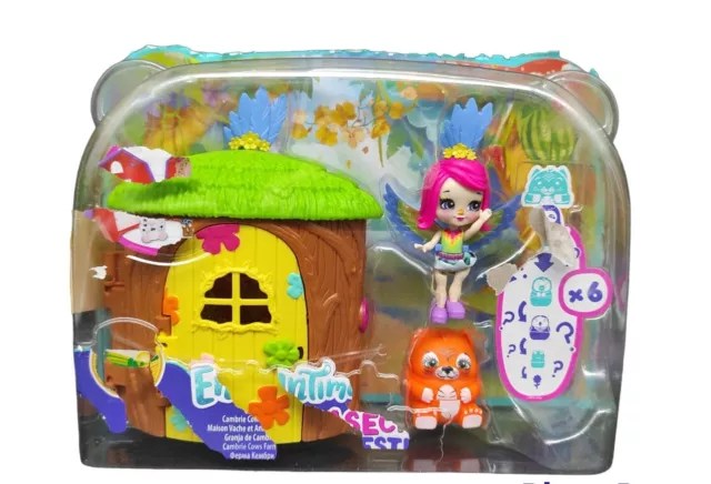 Mattel Enchantimals Secret Besties Spielset Puppe Peeki Parrots Baumhaus B Ware