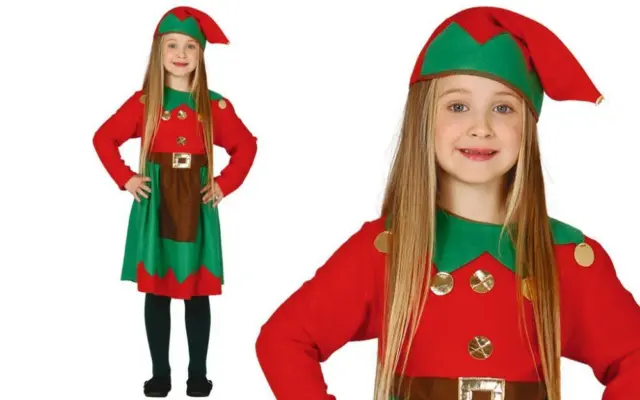 Costume da elfa bambina elfo