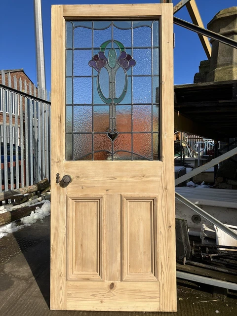 Victorian stained glass vestibule door 2