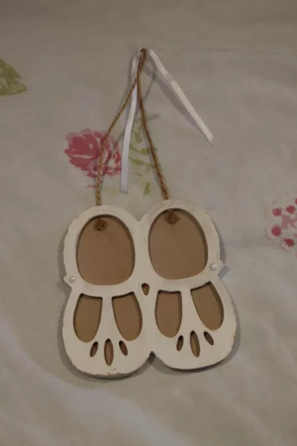 Baby Shoes hanging wooden decoration shabby chic nursery decor