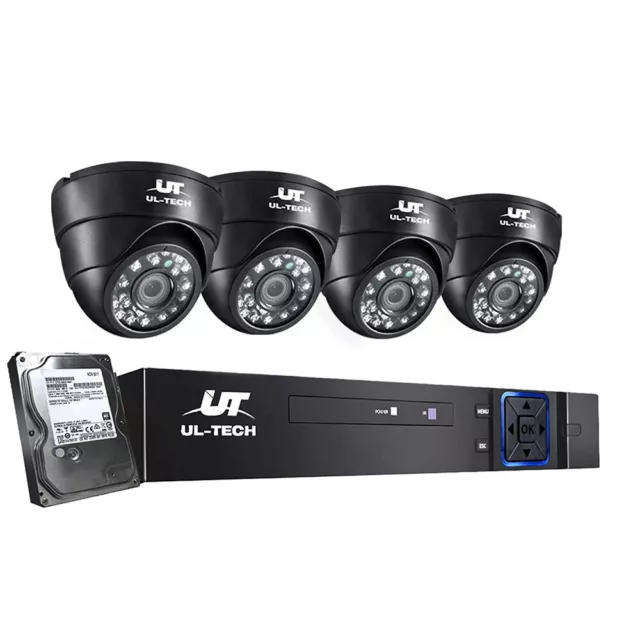 UL-tech CCTV Camera Home Security System 8CH DVR 1080P HD with 1TB Hard Drive