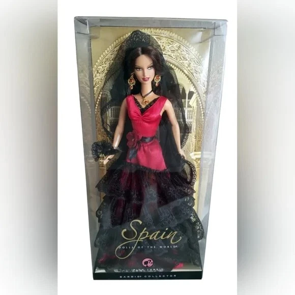 Barbie Spain Dolls Of The World Pink Label 2007 NRFB