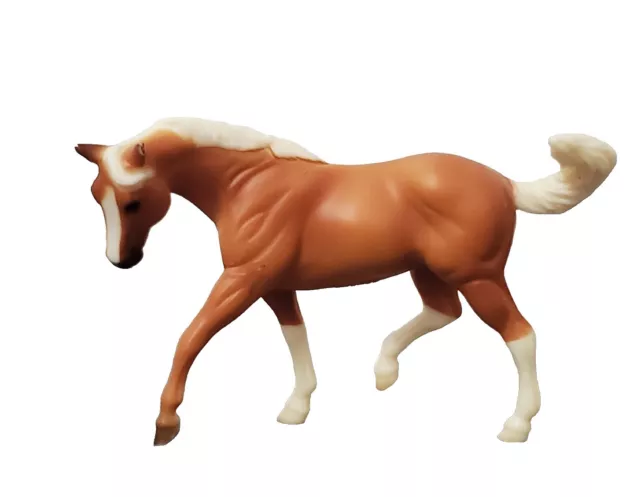 Breyer Reeves 1999 Miniature Horse Action Figure Brown White Mini