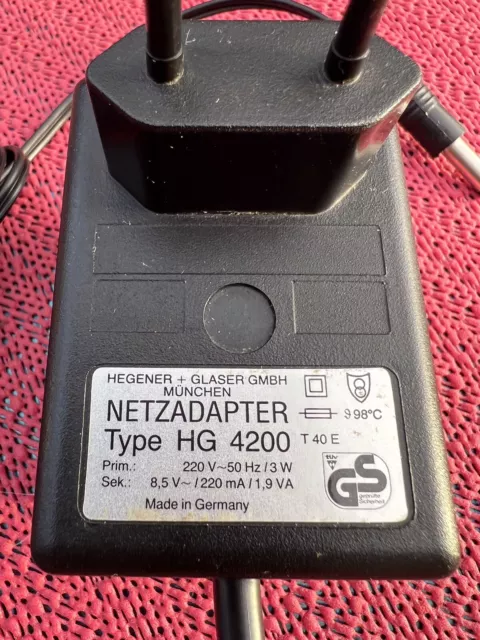 Mephisto HG 4200 Netzadapter  Hegener + Glaser GmbH