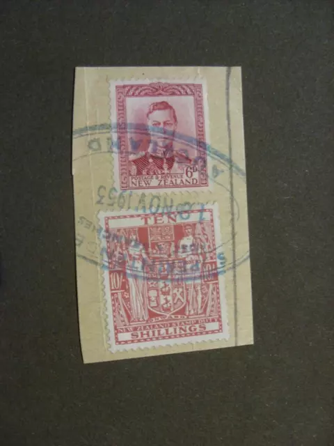 Neuseeland 10 Shillings Stamp Duty, Auckland 18.11.1953 !! ANSEHEN !!!