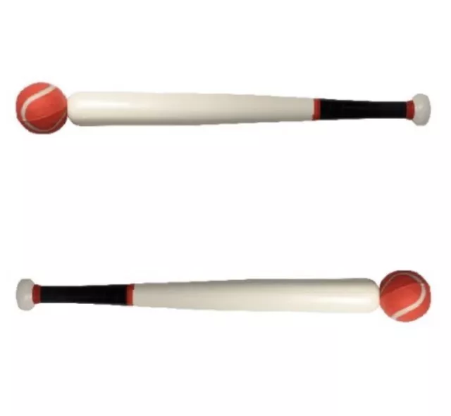 18 Inch Rounders Bat With Ball. Summer Game Field Sports Round Baseball Bat New