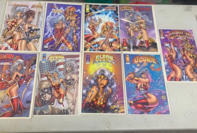 Lot Of 9 Glory Image Comics 1996 Mixed Vol’S Bagged And Boarded NM Condition