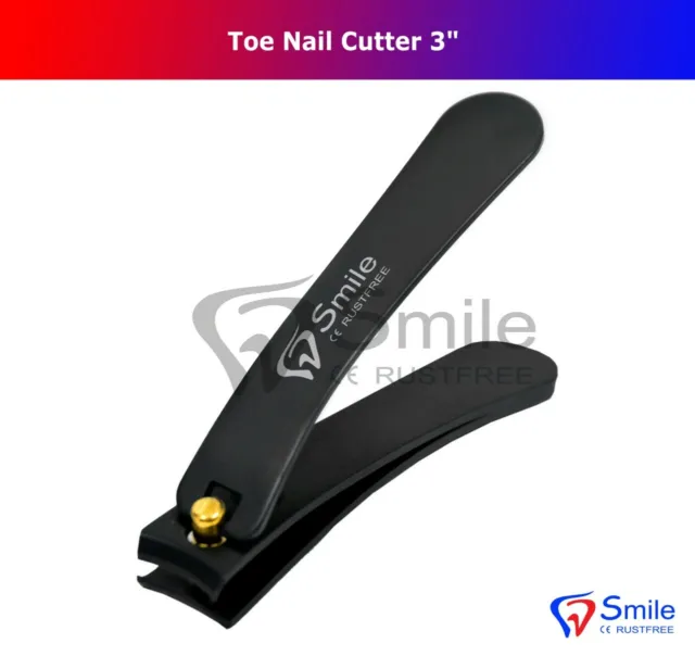 Black Professional Toe Nail Cutter Clipper Chiropody Heavy Duty - Thick Nails 3