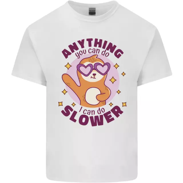 T-shirt da uomo in cotone Sloth Anything I Can Do Slow Funny