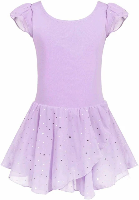 Dance Dress Mesh Sparkle Arshiner  IC  Lavender Ballet Tap Jazz