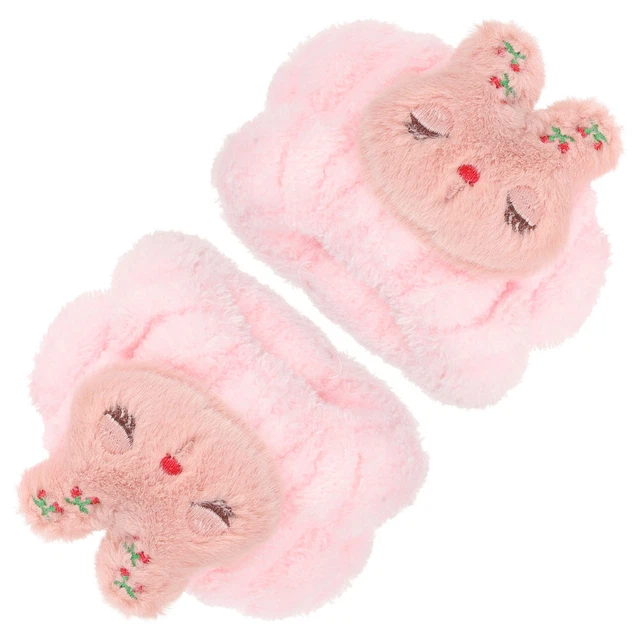 Pulsera Lavado Gomas para el Cabello Niños Protección contra el Agua En La Muñeca Rosa Fieltro de Coral