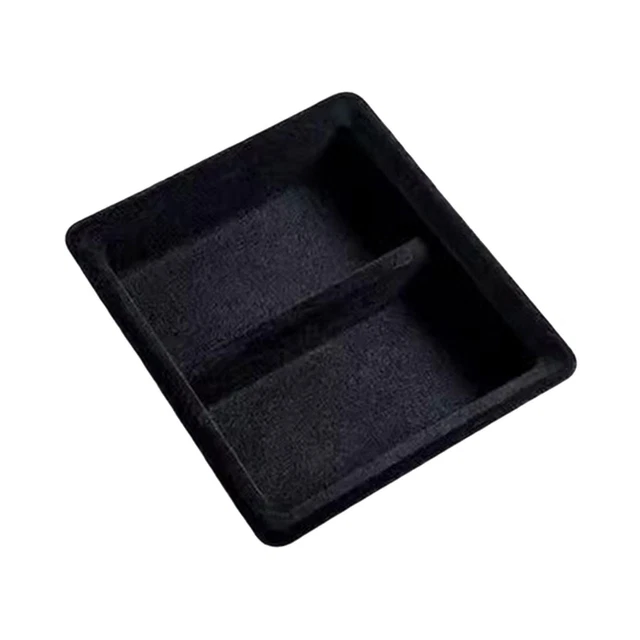 Organizer Console Centrale Tesla Model 3/Y: Kit 4 Pezzi Floccato Con Portabicchieri E Cassetto Nascosto - 4