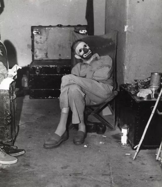 Vintage Creepy Scary Clown 1912 8x10 Picture Celebrity Print