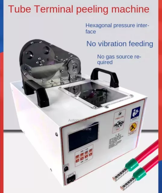 Semi-automatic Tube Terminal Stripping and Termination Crimping Machine