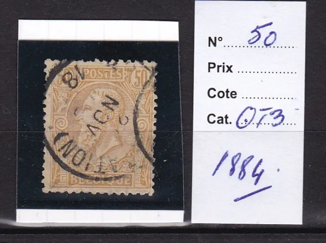 Belgique 1884 N° 50-Obl.tb-Voir Scan-B549