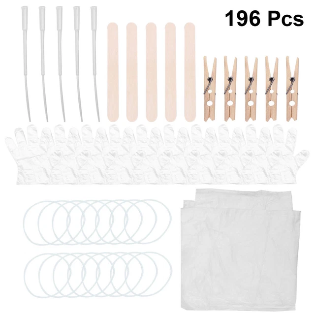 1 Set mit 196 Stück DIY Tie-Dye-Werkzeugset DIY-Farbstoff-Werkzeugset