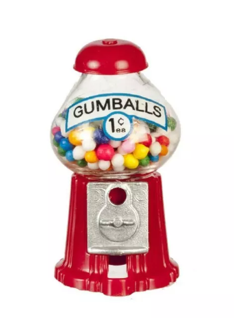 Puppenhaus Bubble Gummi Gumball Maschine Zähler Oberteil Laden Zubehör 1:12 Maß