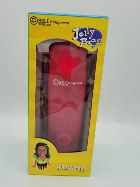 RARE Bell Equipment Sonecor Home Telephone Translucent Red Raspberry JB-600 NEW