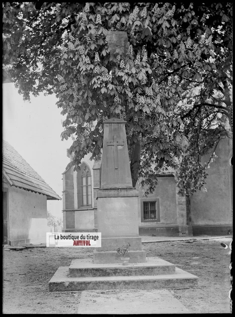Plaque verre photo ancienne négatif noir et blanc 6x9 cm mar 9,90
