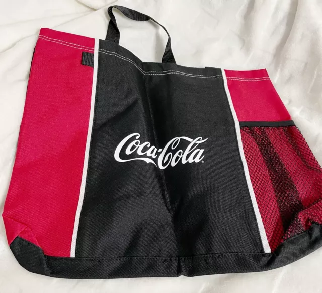 Coca-Cola Black, Red and White Logo Medium Tote Bag with Handles
