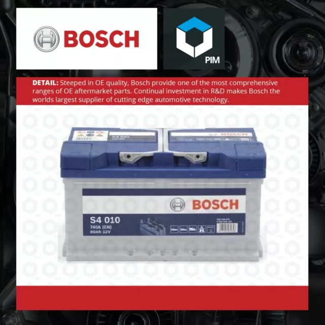 Genuine Bosch Car Battery 0092S40100 S4010 Type 110 80Ah 740CCA Top Quality New