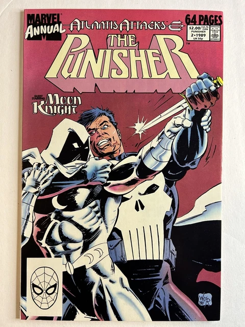 Punisher Annual #2 | VF/NM | 1ST Battle of Moon Knight vs Punisher | Marvel