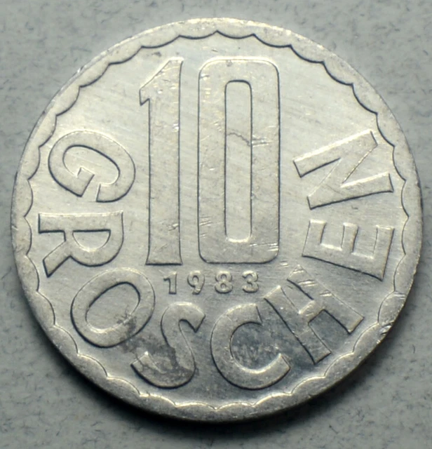 Austria 10 Groschen 1983 KM#2878 Europe Coin