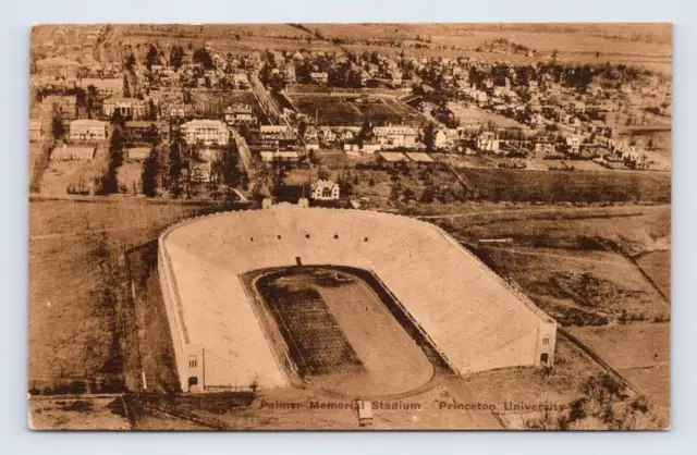 Palmer Football Stadium PRINCETON University Antique New Jersey Albertype ~1920s