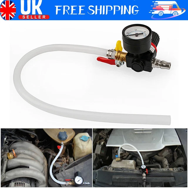 CAR COOLANT WATER Tank Leakage Detector Radiator Pressure Tester Gauge