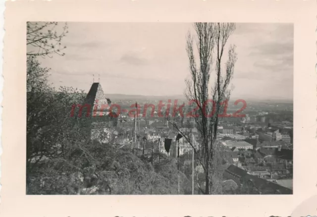 Foto, WK2, 14./Geb.Jg.Reg.99, Graz, Blick vom Schloßberg, 1938, 5026-518