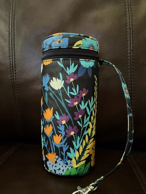 Vera Bradley Midnight Blue Floral Insulated Zippered Baby Bottle Carrier