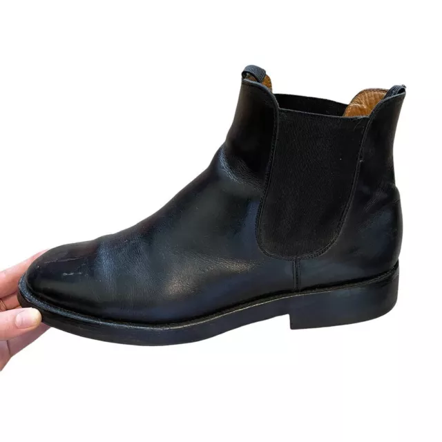 BALLY MENS BLACK Leather Chelsea Boot Ankle Bootie Sz 9.5 $70.00 - PicClick