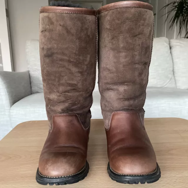 UGG Leather Waterproof Boots Size 4.5uk Or Eur 37